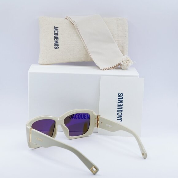 Jacquemus CROISIERE JAC/60 C2 Square Sunglasses - Beige\Brown - Picture 11 of 11